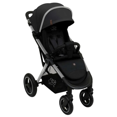 Коляска прогулочная Suburban Compatto Air Silver Black Sweet Baby